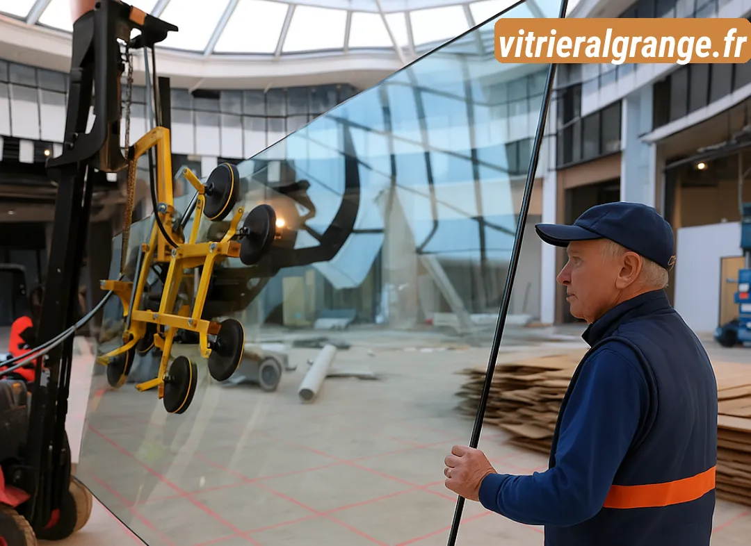 Remplacement de vitrine magasin Algrange